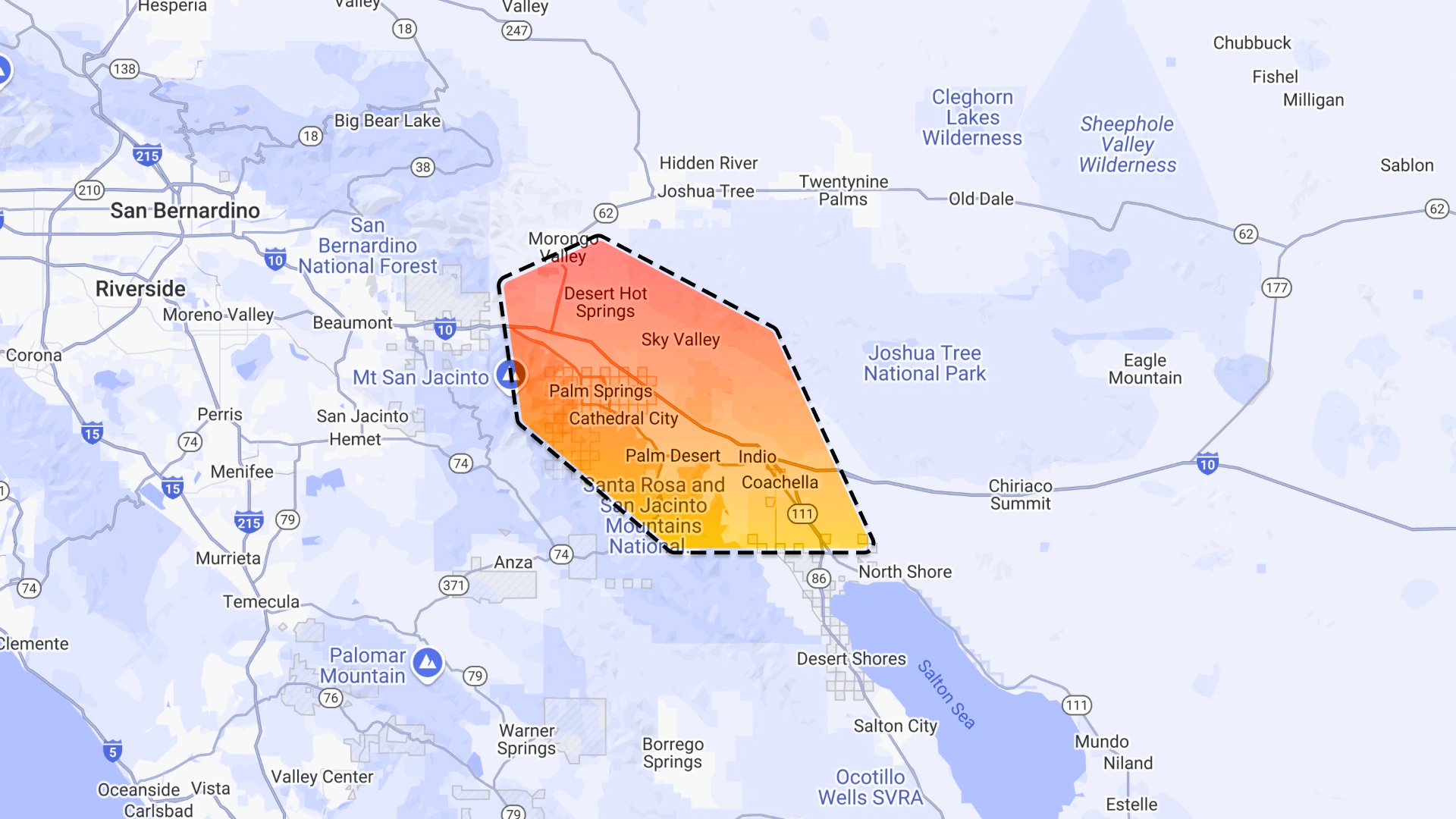 La Quinta Air Conditioning & Heating Full Width Map